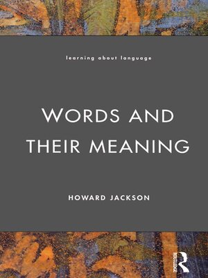 cover image of Words and Their Meaning